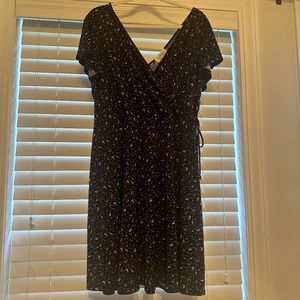 Kaileigh Faux Wrap Short Sleeve Dress